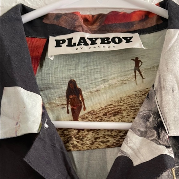 Playboy Graphic Button-Up Shirt - Picture 2 of 5